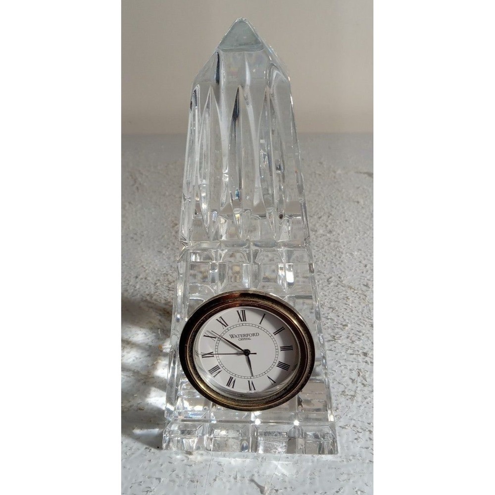 Waterford Crystal Obelisk Clock